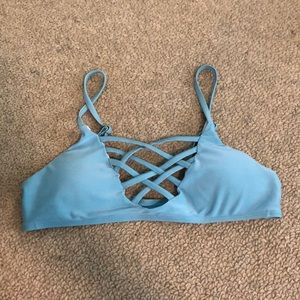 Blue size small strappy bikini worn once